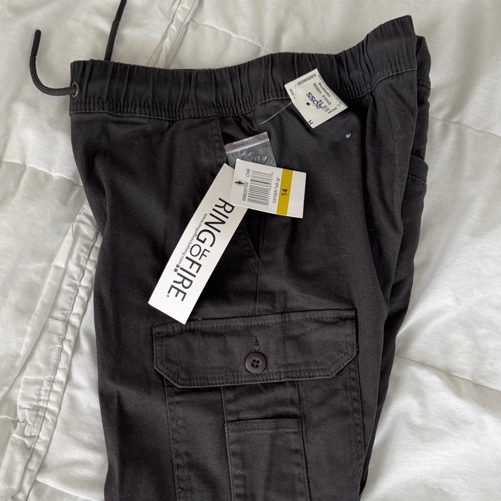 Ring of Fire Men's Dark Cargo Pants